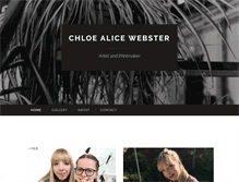 Tablet Screenshot of chloewebster.com